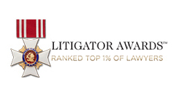 Litigator Awards Rank Top 1% of Lawyers