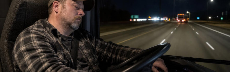 fatigued truck driver accident