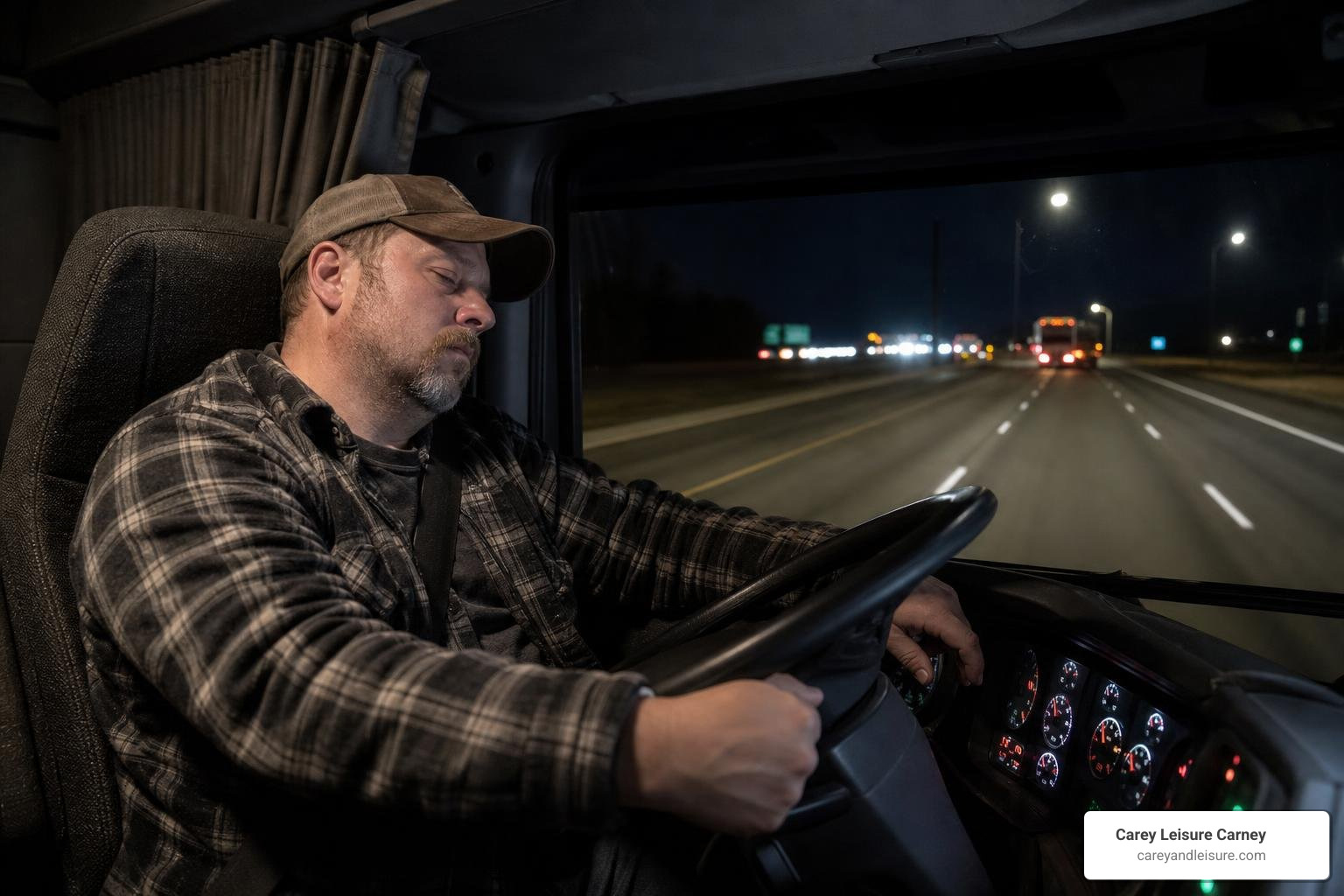 fatigued truck driver accident
