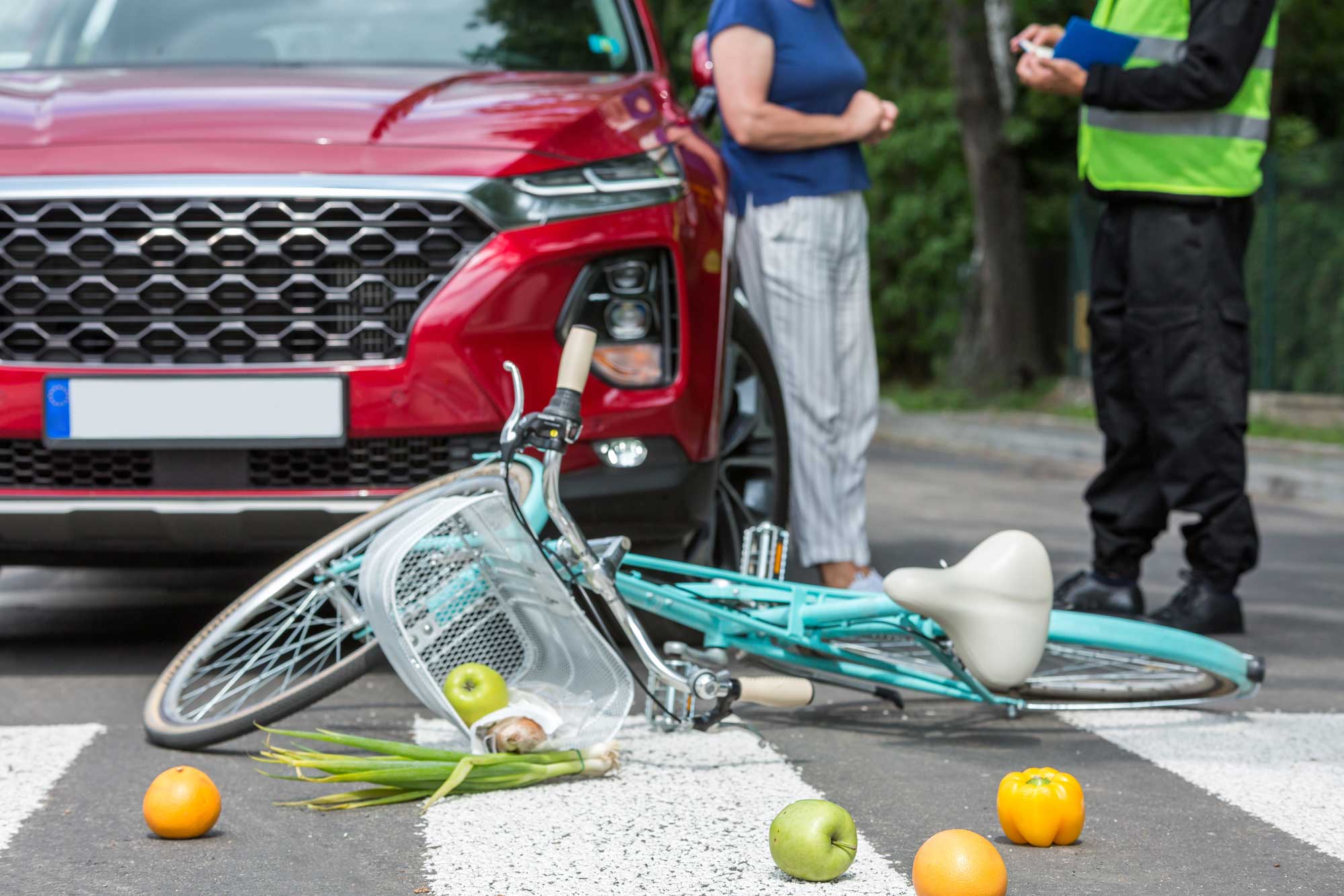 pedestrian accident scene