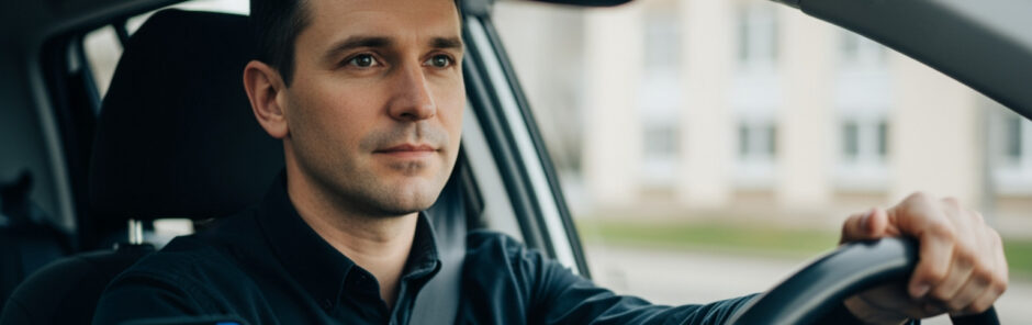 rideshare driver in car - attorney for uber drivers