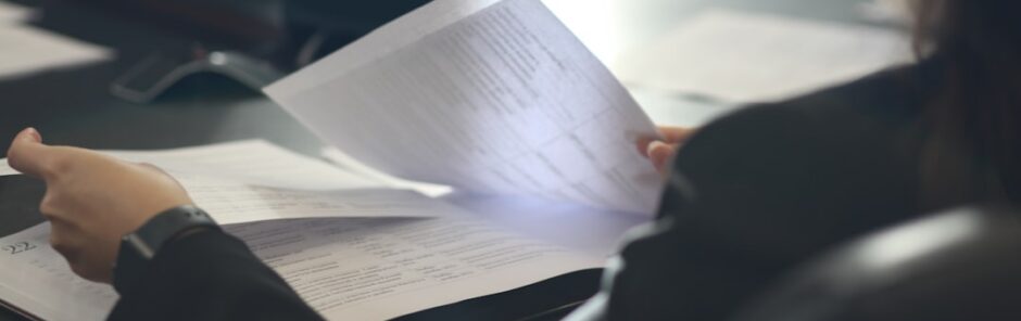 Attorney reviewing crash evidence