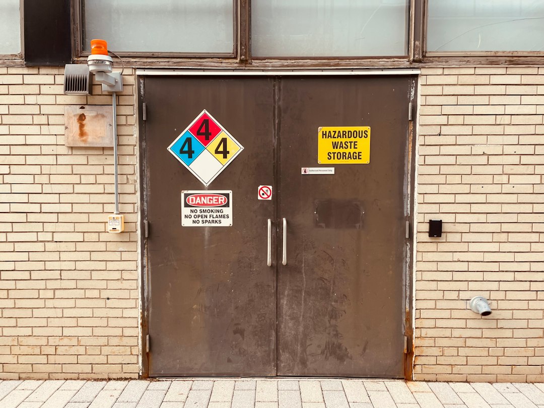 hazardous walkway condition on a commercial property